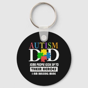 Mens Autism Dad  Key Ring