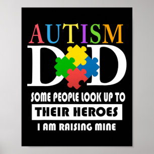 Mens Autism Dad  Poster