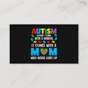 Mens Autism Doesnt Come With A Manual Mum Who Neve Business Card