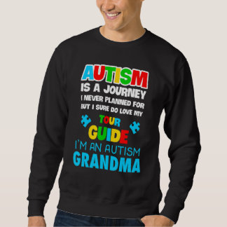 Mens Autism Spectrum Disorder Grandmother Awarenes Sweatshirt