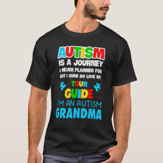 Mens Autism Spectrum Disorder Grandmother Awarenes T-Shirt