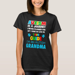 Mens Autism Spectrum Disorder Grandmother Awarenes T-Shirt