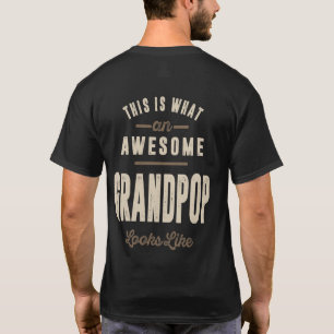 Mens Awesome Grandpop Grandpa Gift T-Shirt