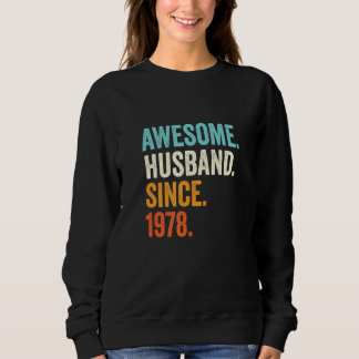 Mens Awesome Husband Since 1978 43rd Wedding Anniv Sweatshirt