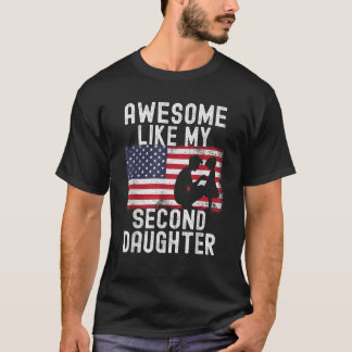 Mens Awesome Like My Second Daughter 2nd Daughter  T-Shirt