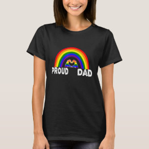 Mens Awesome Proud Dad Trans Pride Lgbtq Rainbow F T-Shirt
