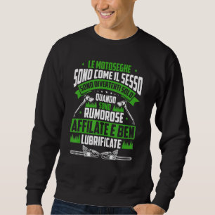 Mens Axe Log Cutter Said Wood Saw Sweatshirt