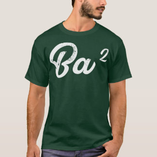 Mens Ba Squared Baba Grandpa Ukrainian Funny Math T-Shirt