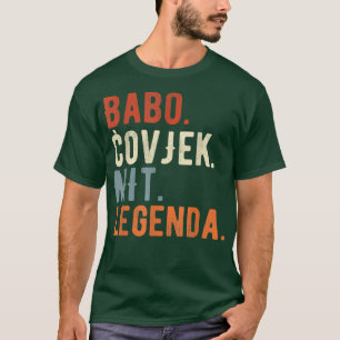 Mens Babo Bosnia Father Bosnian Dad Bosna  T-Shirt