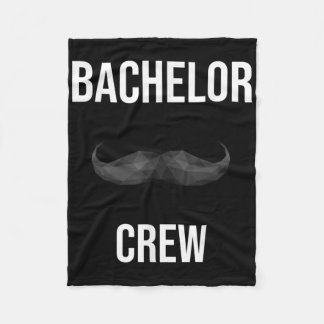 Mens Bachelor Crew Groom Bride Evening Bachelorett Fleece Blanket