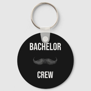 Mens Bachelor Crew Groom Bride Evening Bachelorett Key Ring