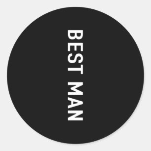 Mens bachelor party gift for the man performance classic round sticker