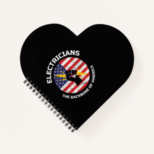 Mens Backbone Of America Electrician Electrical Notebook