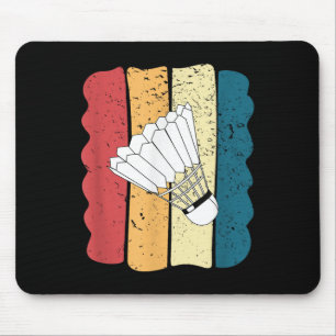 Mens Badminton Funny Vintage Funny Gift Idea Mouse Pad