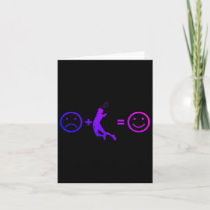 Mens Badminton Player, Womens Shuttle Badminton Card