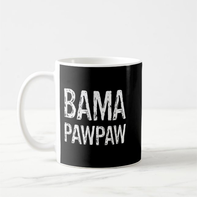Mens Bama Pawpaw Grandpa Alabama Father's Day Sout Coffee Mug (Left)