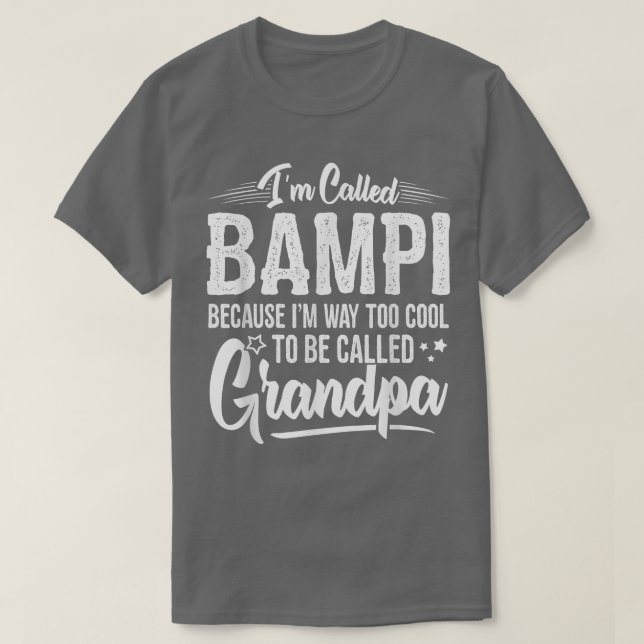 Mens Bampi Tee  from Grandchildren Funny Grandfath (Design Front)