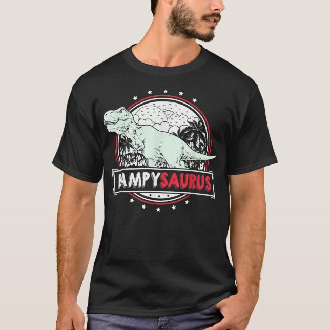 Mens BampySaurus T Rex for Bampy Funny Men T-Shirt (Front)