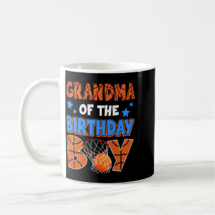 Mens Basball Grandma Of The Birthday Boy Family Coffee Mug