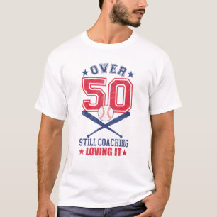 Mens Baseball Coach 50 Year Old 50Th Birthday Coac T-Shirt