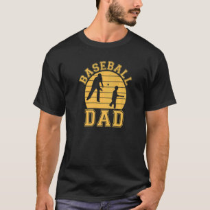 Mens Baseball Dad Father Son Proud Daddy Papa Gran T-Shirt