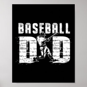 Mens Baseball Dad - Proud Baseball Dad - Fathers D Poster