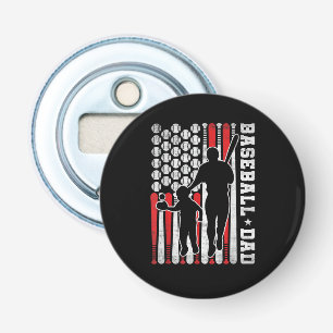 Mens Baseball Dad Shirt Coach Batter Pitcher Baseb Bottle Opener