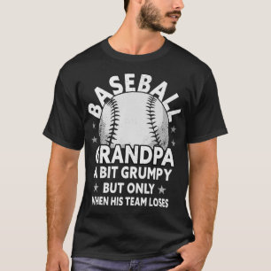 Mens Baseball Grandpa Funny Baseball Grandfather T-Shirt