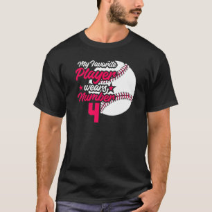 Mens Baseball Mothers Day My Favourite Baseball Pl T-Shirt
