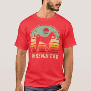 Mens Basenji dog owner funny pet lover DAD Retro A T-Shirt