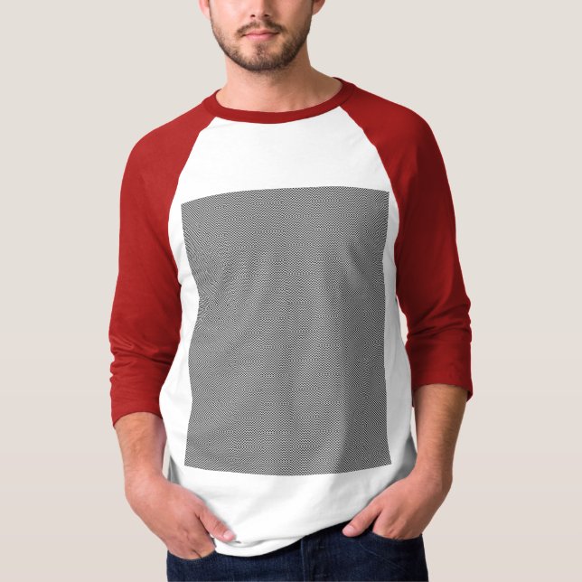  Men's Basic 3/4 Sleeve Raglan T-Shirt (Front)