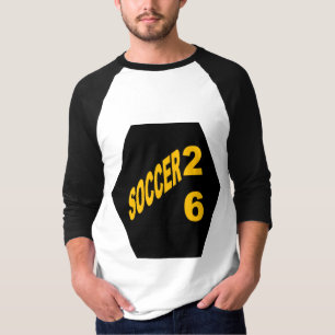Men's Basic 3/4 Sleeve Raglan T-Shirt SOCCER 26