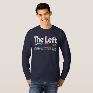 Men's Basic Long Sleeve Tee - The Left, Defined...