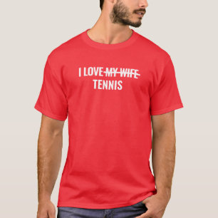 Men's Basic T-Shirt   I Love Tennis