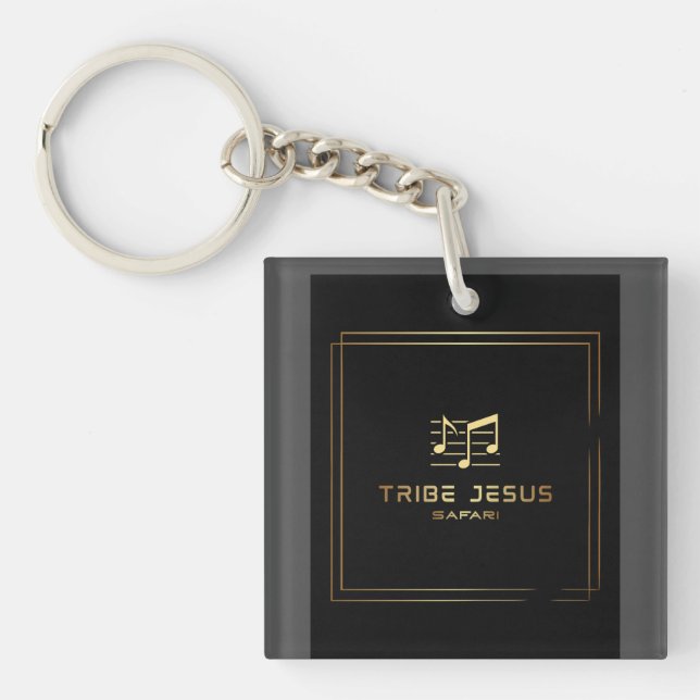 Men's Basic T-Shirt Key Ring (Front)