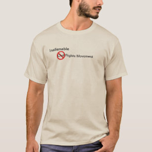 Mens Basic T-Shirt w/ Inalienable Rights Movement