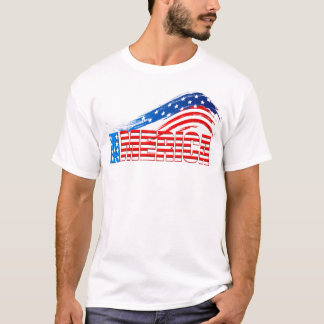 Men's Basic Tee - AMERICA Stars Stripes