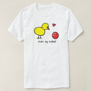 Men's Basic Tee - Chicks Dig Kickball