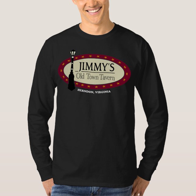 Men's Basic White JOTT Logo Long Sleeve T-Shirt (Front)