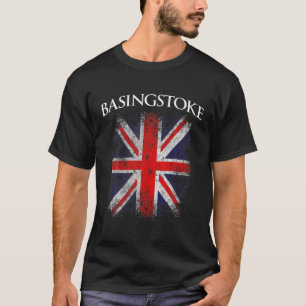 Mens Basingstoke Vintage Retro British Flag Funny T-Shirt