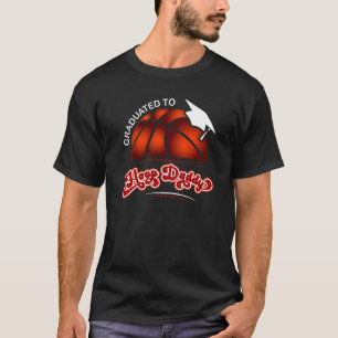 Mens Basketball Player To New Father Graduated Hoo T-Shirt