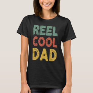 Mens Bass Fishing Reel Cool Dad Fisherman Bass Dad T-Shirt