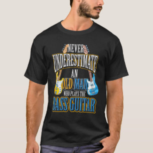 Mens Bass Guitar Player Retired Bassist Men Music T-Shirt