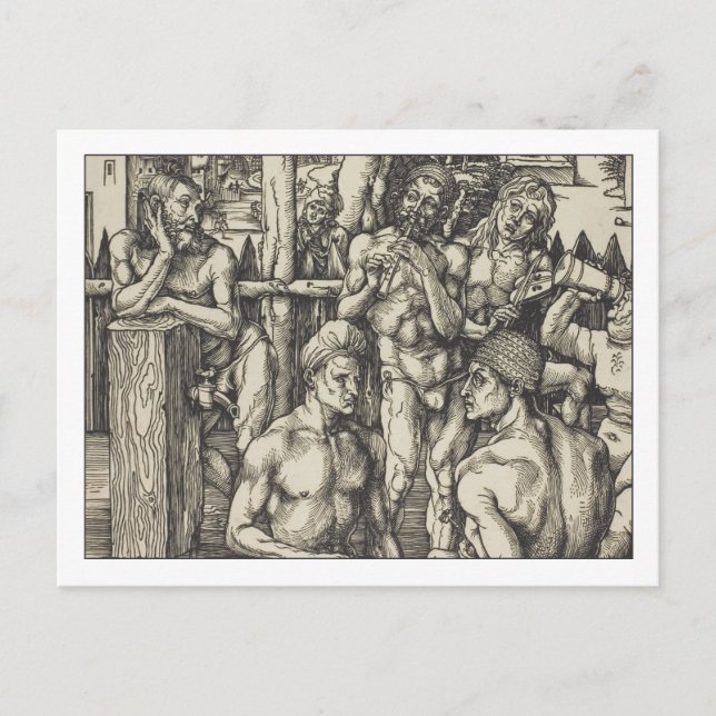 Men's Bath by Albrecht Durer Postcard (Front)