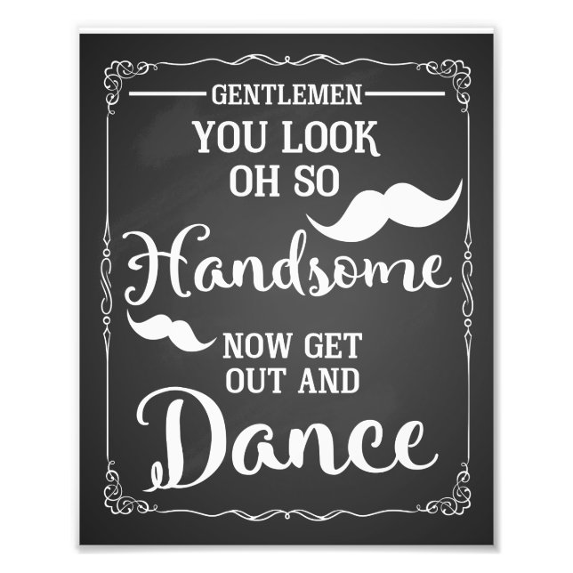 mens bathroom wedding sign navy (Front)