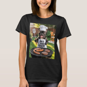 Mens Bbq Barbecue Pet The Cook Dog Dad Meme French T-Shirt
