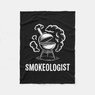 Mens bbq smokeologist backyard grill master king fleece blanket