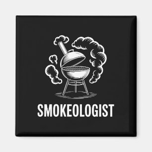Mens bbq smokeologist backyard grill master king magnet