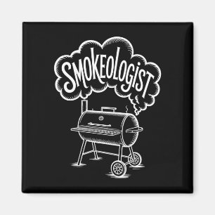 Mens bbq smokeologist backyard grill master king magnet
