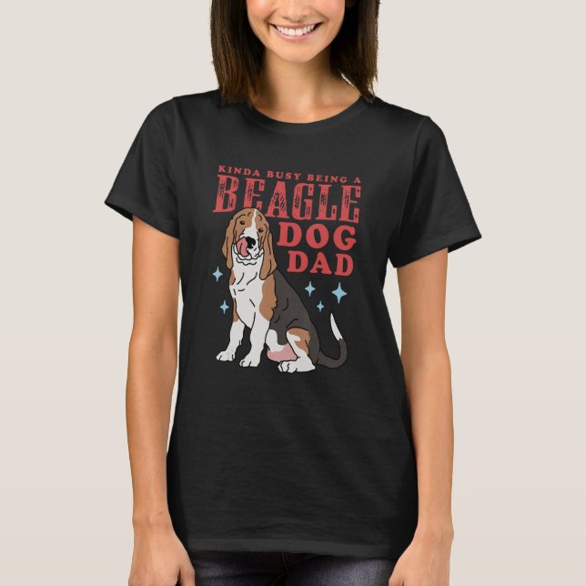 Mens Beagle Dog Dad Dog Owner Beagle T-Shirt (Front)